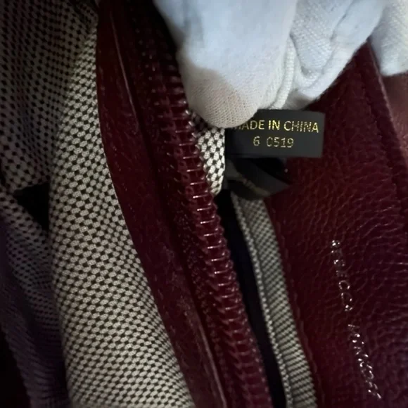 Rebecca Minkoff Burgundy Chevron Shoulder Bag crossbody bag - Picture 8 of 16